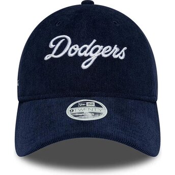 Gorra curva azul marino ajustable para mujer 9TWENTY Cord Script de Los Angeles Dodgers MLB de New Era
