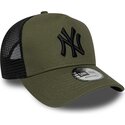new-era-black-logo-a-frame-league-essential-new-york-yankees-mlb-green-and-black-trucker-hat
