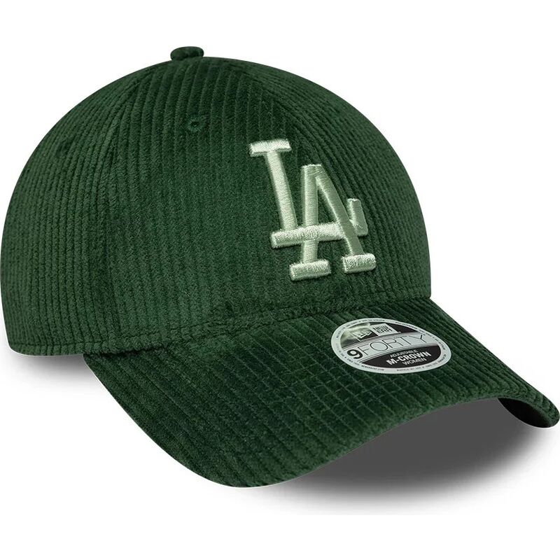 gorra-curva-verde-snapback-para-mujer-con-logo-verde-9forty-m-crown-chunky-cord-de-los-angeles-dodgers-mlb-de-new-era