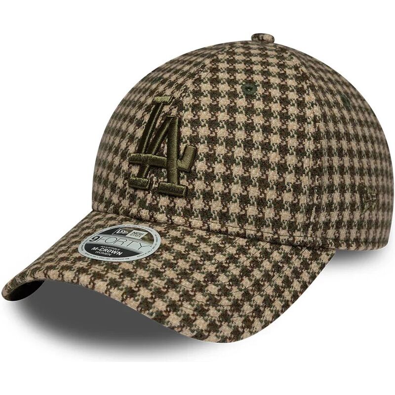 gorra-curva-verde-y-marron-ajustable-para-mujer-9forty-m-crown-houndstooth-de-los-angeles-dodgers-mlb-de-new-era gorra-curva-verde-y-marron-ajustable-para-mujer-9forty-m-crown-houndstooth-de-los-angeles-dodgers-mlb-de-new-era