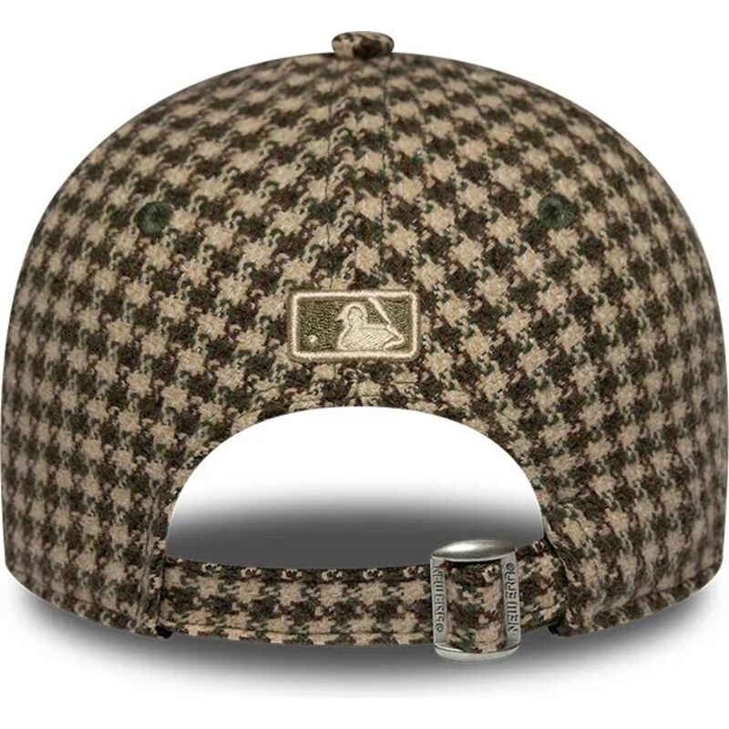 gorra-curva-verde-y-marron-ajustable-para-mujer-9forty-m-crown-houndstooth-de-los-angeles-dodgers-mlb-de-new-era gorra-curva-verde-y-marron-ajustable-para-mujer-9forty-m-crown-houndstooth-de-los-angeles-dodgers-mlb-de-new-era