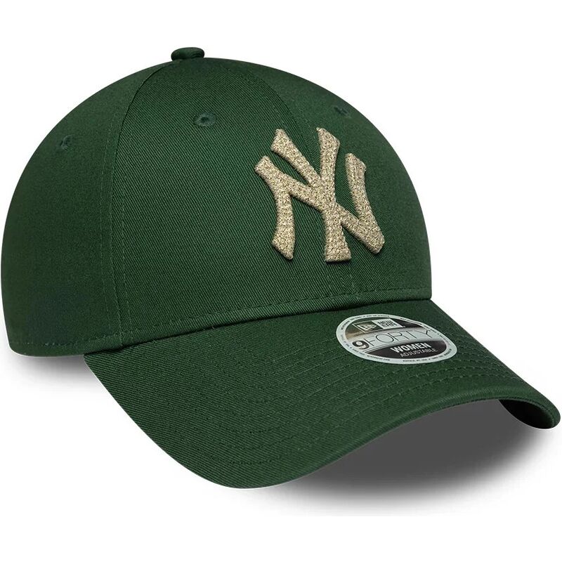 gorra-curva-verde-ajustable-para-mujer-9forty-metallic-de-new-york-yankees-mlb-de-new-era
