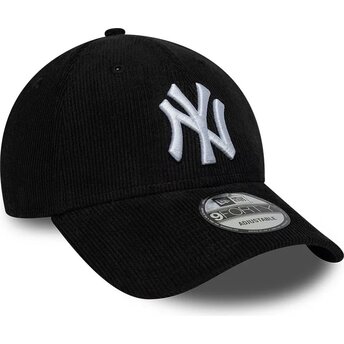 Gorra curva negra snapback 9FORTY Entry Cord de New York Yankees MLB de New Era