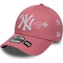 gorra-curva-rosa-ajustable-para-nino-9forty-space-de-new-york-yankees-mlb-de-new-era