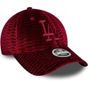 gorra-curva-roja-ajustable-para-mujer-con-logo-rojo-9forty-velour-de-los-angeles-dodgers-mlb-de-new-era