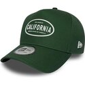 gorra-curva-verde-snapback-e-frame-rubber-logo-de-california-los-angeles-de-new-era