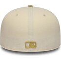 gorra-plana-beige-y-marron-ajustada-59fifty-league-essential-de-new-york-yankees-mlb-de-new-era