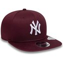 gorra-plana-granate-snapback-9fifty-original-fit-league-essential-de-new-york-yankees-mlb-de-new-era