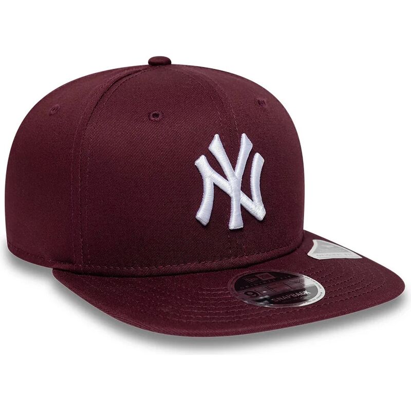 gorra-plana-granate-snapback-9fifty-original-fit-league-essential-de-new-york-yankees-mlb-de-new-era