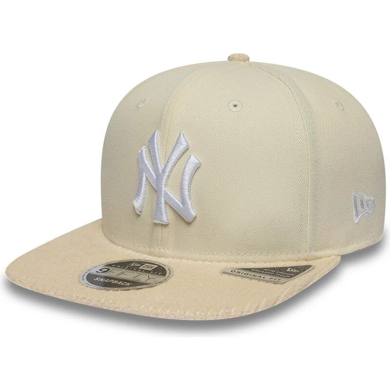new-era-flat-brim-9fifty-cord-visor-new-york-yankees-mlb-beige-snapback-cap