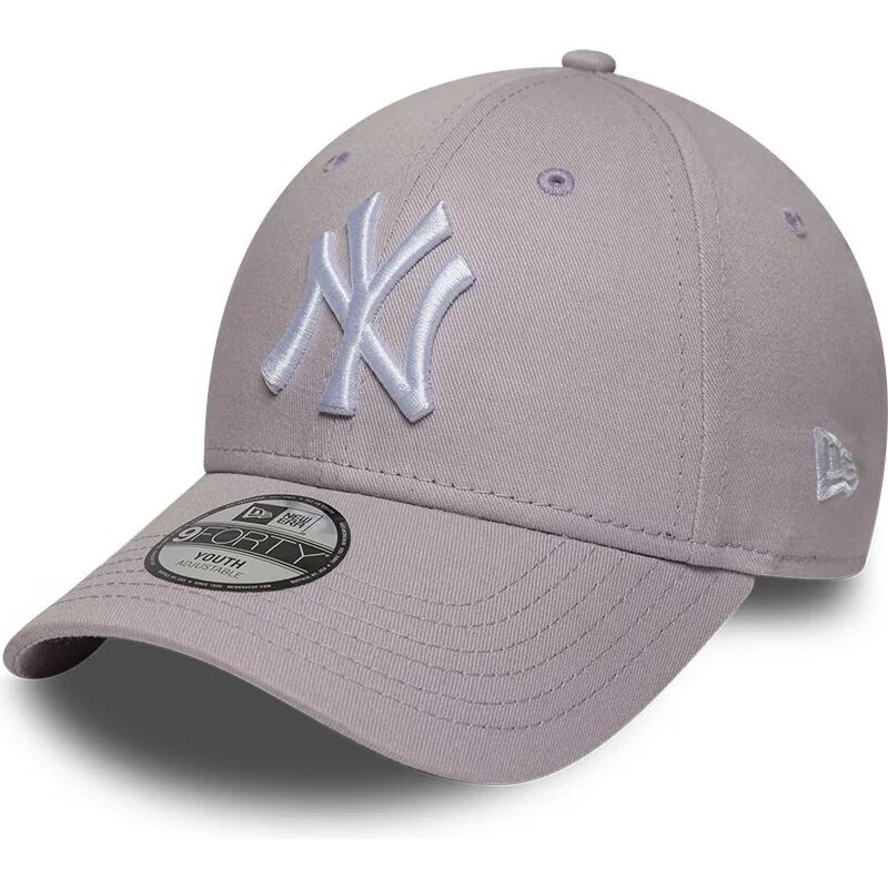 gorra-curva-violeta-claro-ajustable-para-nino-9forty-league-essential-de-new-york-yankees-mlb-de-new-era