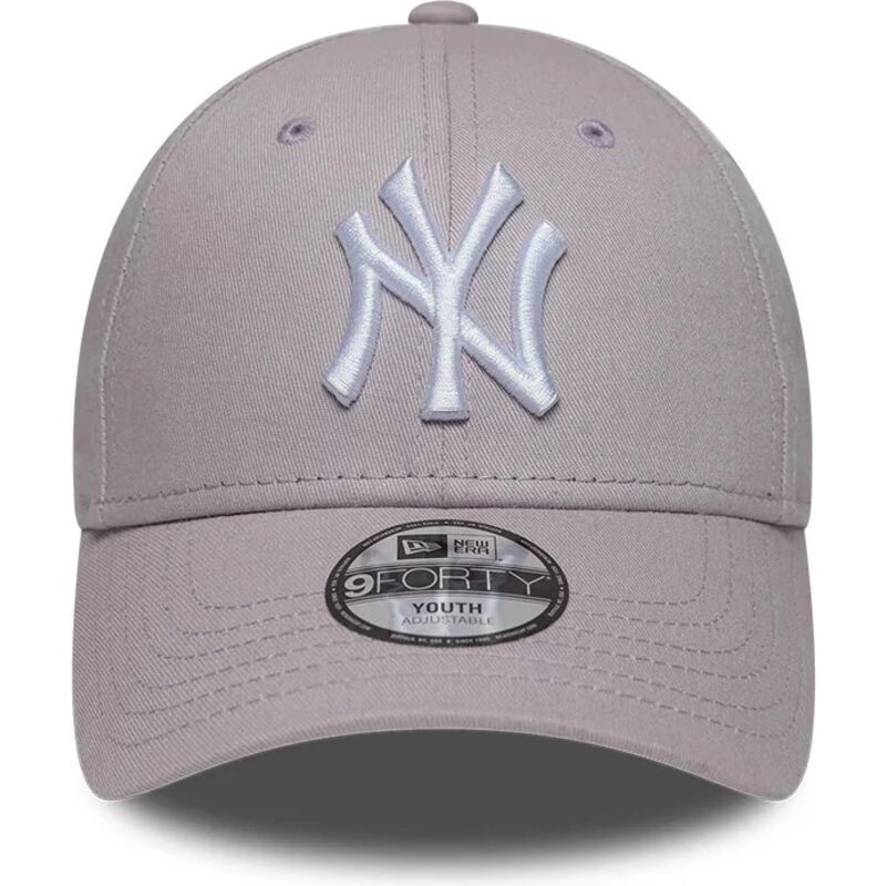 gorra-curva-violeta-claro-ajustable-para-nino-9forty-league-essential-de-new-york-yankees-mlb-de-new-era