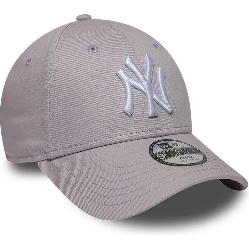 gorra-curva-violeta-claro-ajustable-para-nino-9forty-league-essential-de-new-york-yankees-mlb-de-new-era