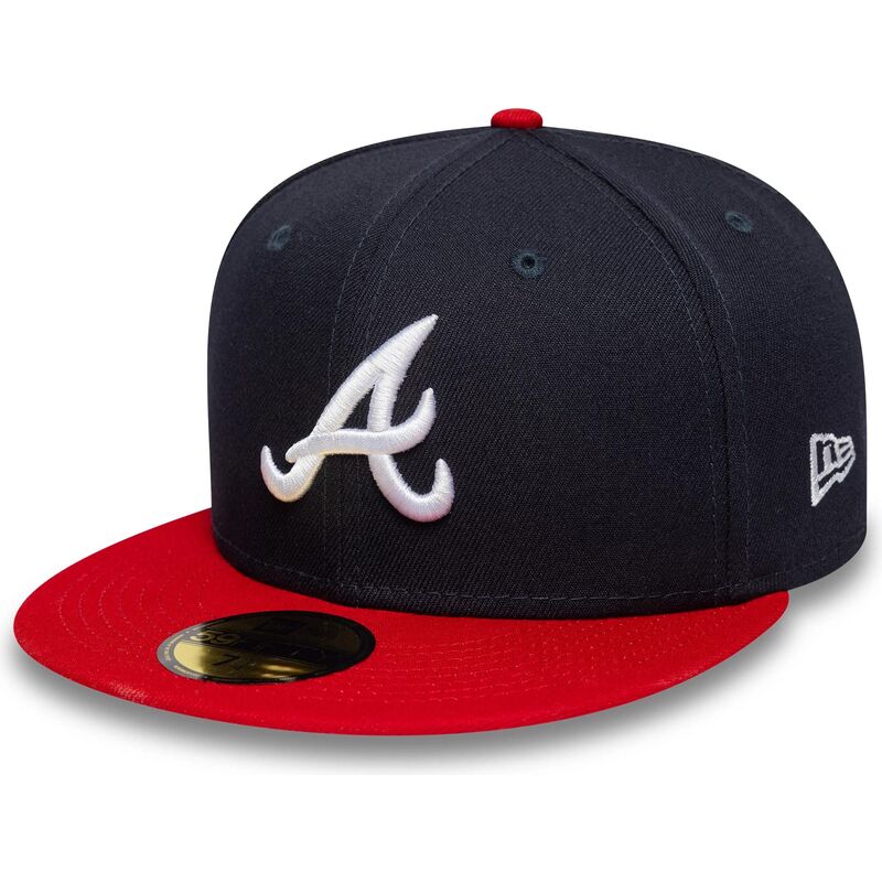 new-era-flat-brim-59fifty-ac-perf-atlanta-braves-mlb-navy-blue-and-red-fitted-cap