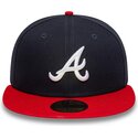 new-era-flat-brim-59fifty-ac-perf-atlanta-braves-mlb-navy-blue-and-red-fitted-cap