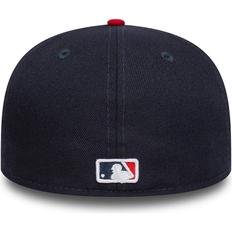 gorra-plana-azul-marino-y-roja-ajustada-59fifty-ac-perf-de-atlanta-braves-mlb-de-new-era