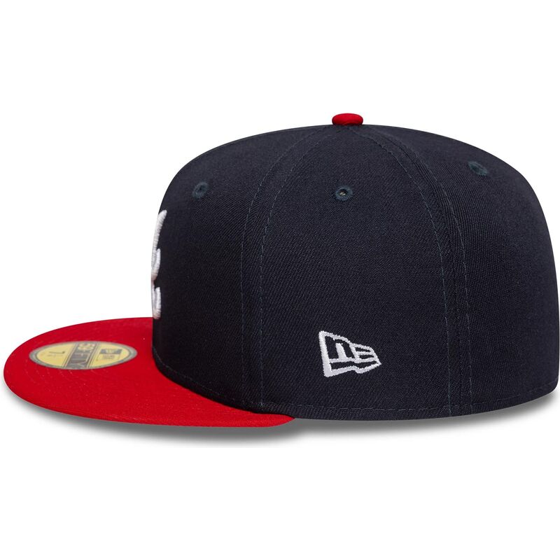 gorra-plana-azul-marino-y-roja-ajustada-59fifty-ac-perf-de-atlanta-braves-mlb-de-new-era