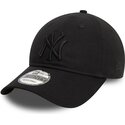 new-era-curved-brim-black-logo-9twenty-league-essential-new-york-yankees-mlb-black-adjustable-cap
