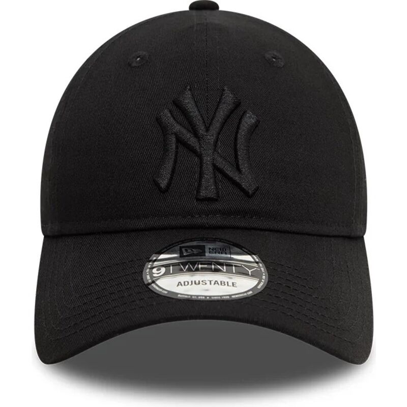 gorra-curva-negra-ajustable-con-logo-negro-9twenty-league-essential-de-new-york-yankees-mlb-de-new-era
