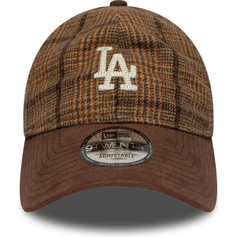gorra-curva-marron-ajustable-9twenty-mix-check-de-los-angeles-dodgers-mlb-de-new-era gorra-curva-marron-ajustable-9twenty-mix-check-de-los-angeles-dodgers-mlb-de-new-era