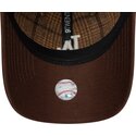 gorra-curva-marron-ajustable-9twenty-mix-check-de-los-angeles-dodgers-mlb-de-new-era