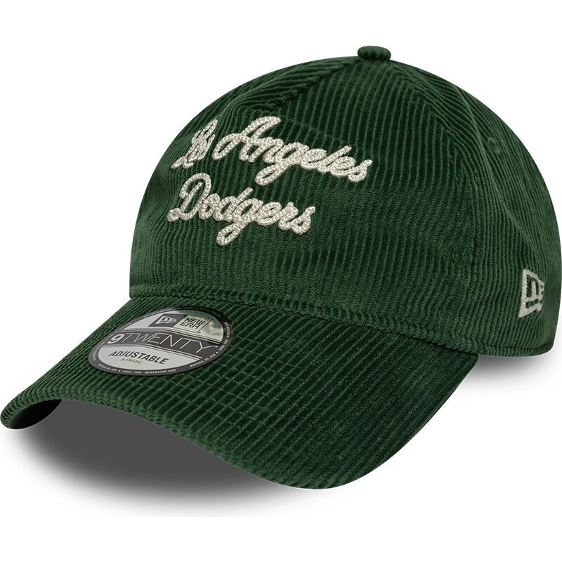 new-era-curved-brim-9twenty-a-frame-cord-script-los-angeles-dodgers-mlb-green-adjustable-cap new-era-curved-brim-9twenty-a-frame-cord-script-los-angeles-dodgers-mlb-green-adjustable-cap