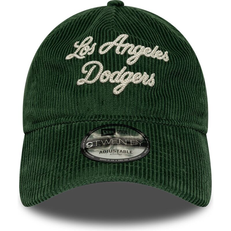new-era-curved-brim-9twenty-a-frame-cord-script-los-angeles-dodgers-mlb-green-adjustable-cap new-era-curved-brim-9twenty-a-frame-cord-script-los-angeles-dodgers-mlb-green-adjustable-cap