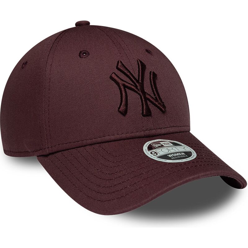 new-era-curved-brim-women-maroon-logo-9forty-league-essential-new-york-yankees-mlb-maroon-adjustable-cap