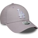 gorra-curva-violeta-claro-ajustable-para-mujer-9forty-league-essential-de-los-angeles-dodgers-mlb-de-new-era