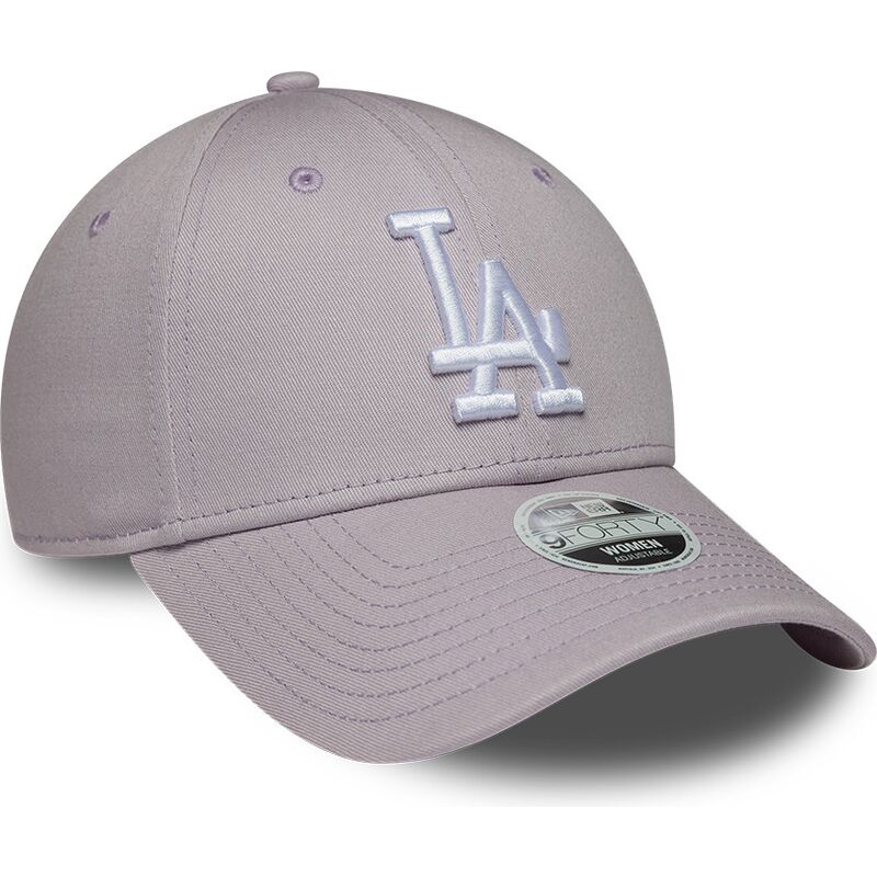 gorra-curva-violeta-claro-ajustable-para-mujer-9forty-league-essential-de-los-angeles-dodgers-mlb-de-new-era