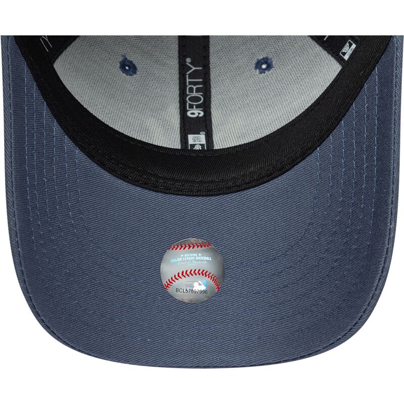 new-era-curved-brim-youth-9forty-league-essential-new-york-yankees-mlb-grey-blue-adjustable-cap new-era-curved-brim-youth-9forty-league-essential-new-york-yankees-mlb-grey-blue-adjustable-cap