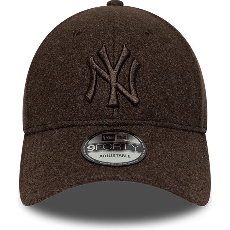 new-era-curved-brim-brown-logo-9forty-winter-new-york-yankees-mlb-brown-snapback-cap