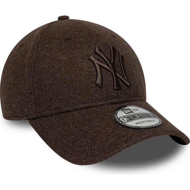 new-era-curved-brim-brown-logo-9forty-winter-new-york-yankees-mlb-brown-snapback-cap