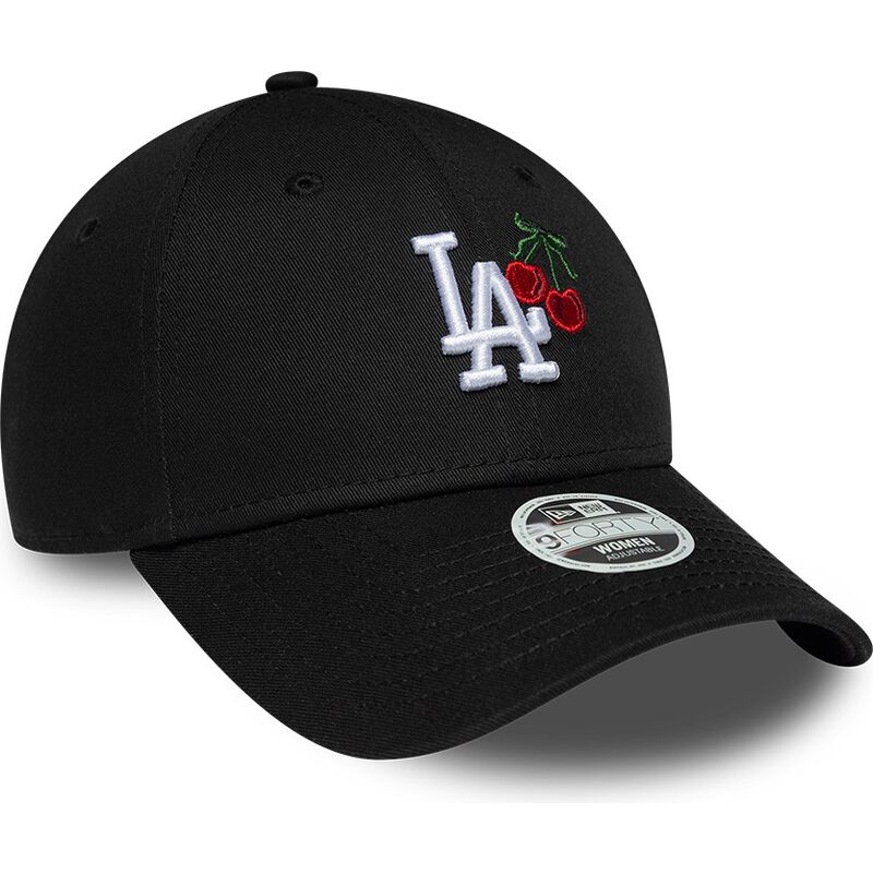 gorra-curva-negra-ajustable-para-mujer-9forty-fruit-icon-cherry-de-los-angeles-dodgers-mlb-de-new-era