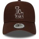 gorra-curva-marron-snapback-con-logo-marron-e-frame-team-outline-de-los-angeles-dodgers-mlb-de-new-era