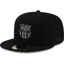 gorra-plana-negra-ajustada-con-logo-negro-de-fc-barcelona-laliga-59fifty-mes-que-un-club-de-new-era