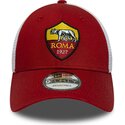 gorra-trucker-roja-y-blanca-ajustable-9forty-league-de-associazione-sportiva-roma-serie-a-de-new-era