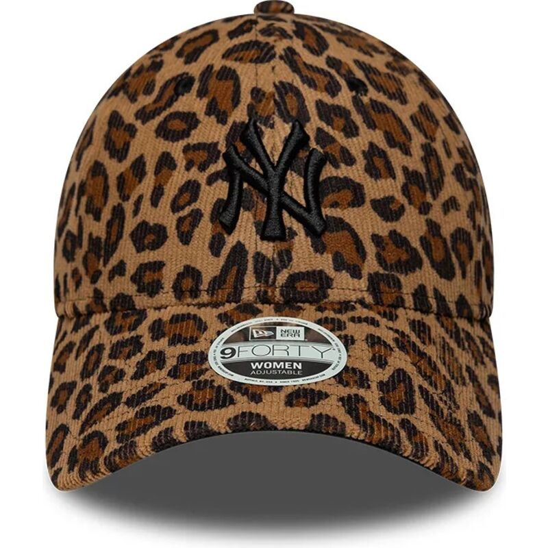 new-era-curved-brim-women-black-logo-9forty-leopard-cord-new-york-yankees-mlb-leopard-adjustable-cap new-era-curved-brim-women-black-logo-9forty-leopard-cord-new-york-yankees-mlb-leopard-adjustable-cap
