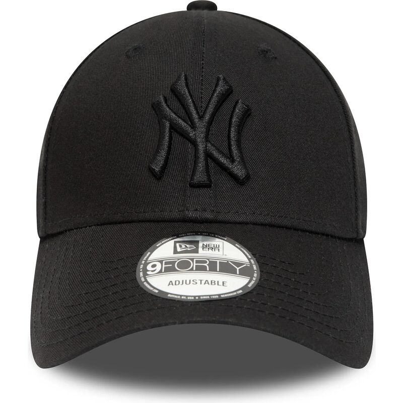 gorra-curva-negra-ajustable-con-logo-negro-9forty-league-essential-de-new-york-yankees-mlb-de-new-era