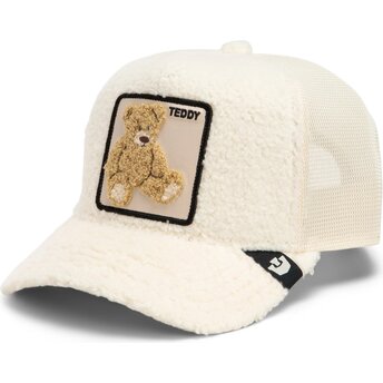Gorra trucker beige oso de peluche Teddy Double Stuffed The Farm de Goorin Bros.