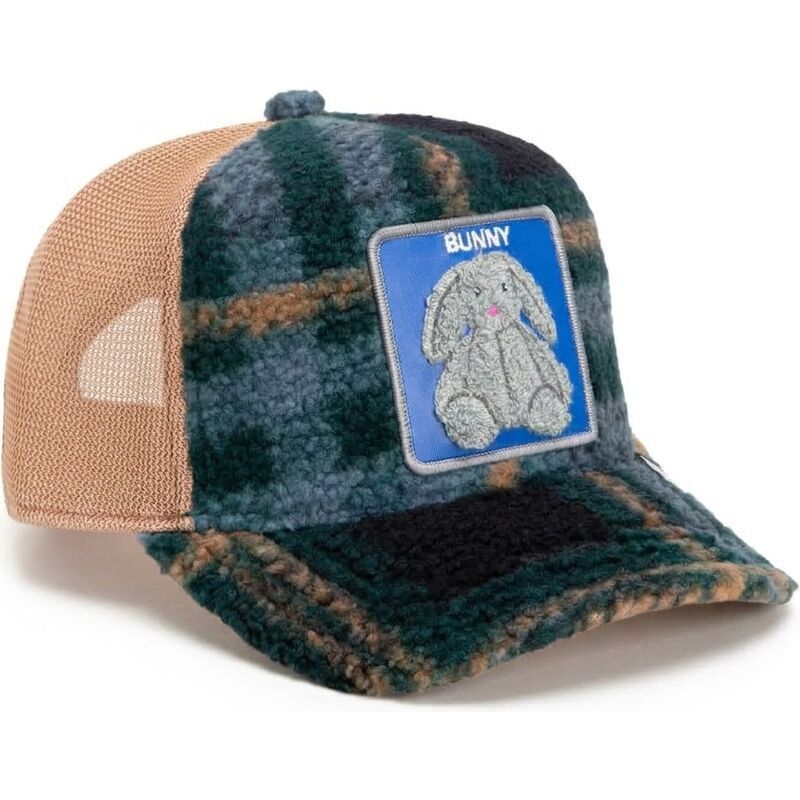 goorin-bros-stuffed-rabbit-bunny-double-stuffed-the-farm-green-and-beige-trucker-hat goorin-bros-stuffed-rabbit-bunny-double-stuffed-the-farm-green-and-beige-trucker-hat