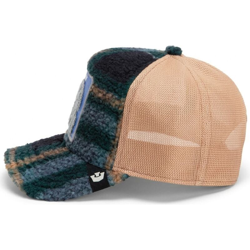 gorra-trucker-verde-y-beige-conejo-de-peluche-bunny-double-stuffed-the-farm-de-goorin-bros