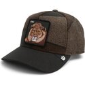 goorin-bros-curved-brim-lion-sartorial-king-patchwork-the-farm-brown-snapback-cap