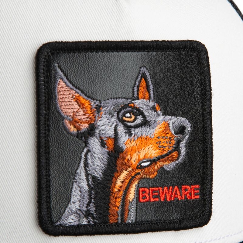 gorra-trucker-negra-y-blanca-para-nino-perro-beware-original-recipe-the-farm-de-goorin-bros