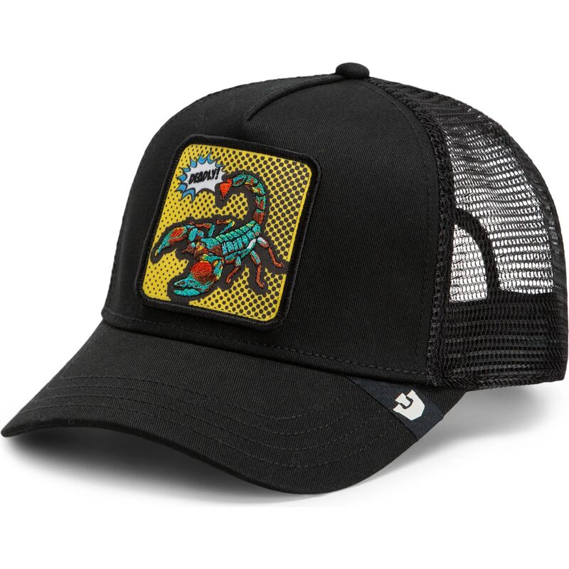 goorin-bros-deadly-scorpion-pop-art-strikes-back-the-farm-black-trucker-hat