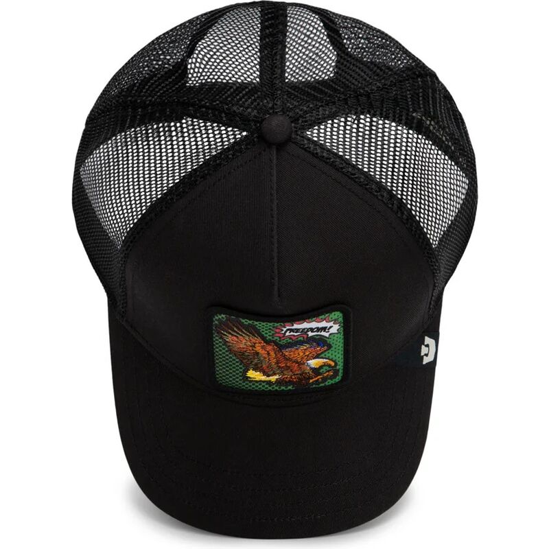 goorin-bros-eagle-freedom-eagle-pop-art-strikes-back-the-farm-black-trucker-hat goorin-bros-eagle-freedom-eagle-pop-art-strikes-back-the-farm-black-trucker-hat