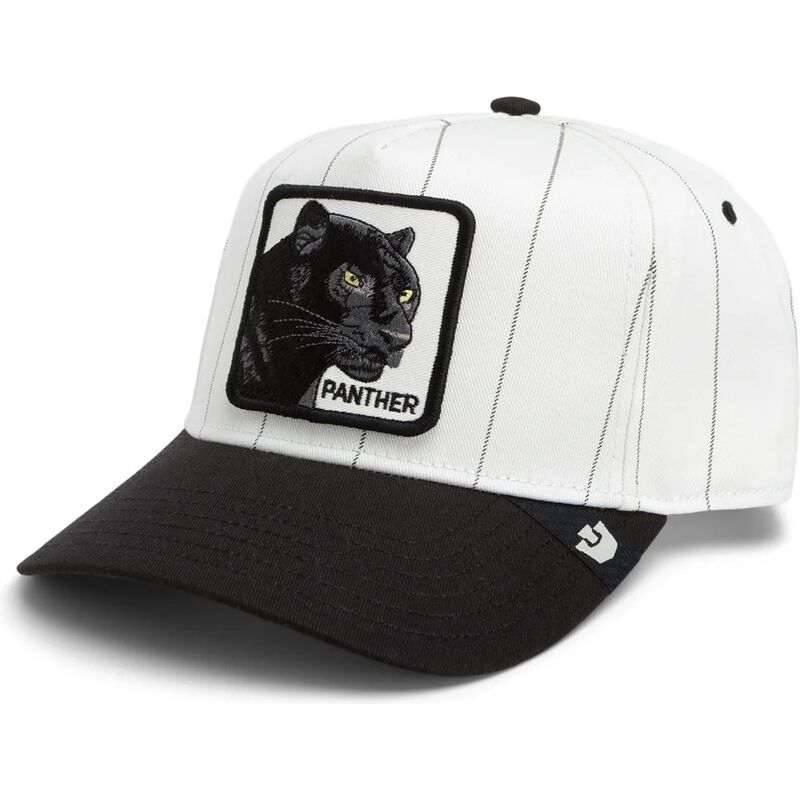 gorra-curva-gris-y-negra-snapback-pantera-pinstripe-panther-playmakers-the-farm-de-goorin-bros