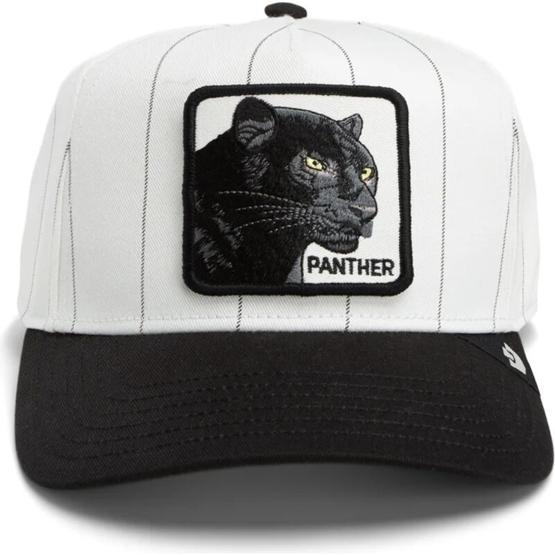 gorra-curva-gris-y-negra-snapback-pantera-pinstripe-panther-playmakers-the-farm-de-goorin-bros