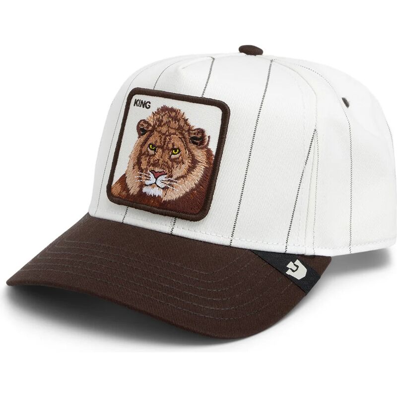 gorra-curva-gris-y-marron-snapback-leon-pinstripe-lion-king-playmakers-the-farm-de-goorin-bros