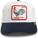 gorra-curva-gris-y-azul-marino-snapback-gallo-pinstripe-rooster-cock-playmakers-the-farm-de-goorin-bros